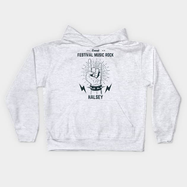 Halsey Kids Hoodie by beha32